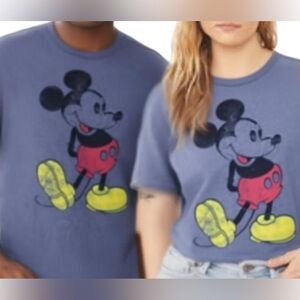 Men’s Disney Mickey Mouse Classic Distressed Graphic T-Shirt Heather Grey Small